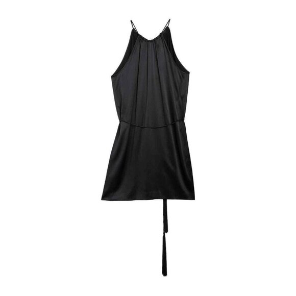 Nili Lotan Jamie Silk Dress Size Small Women Sleeveless Black NEW - Picture 3 of 5